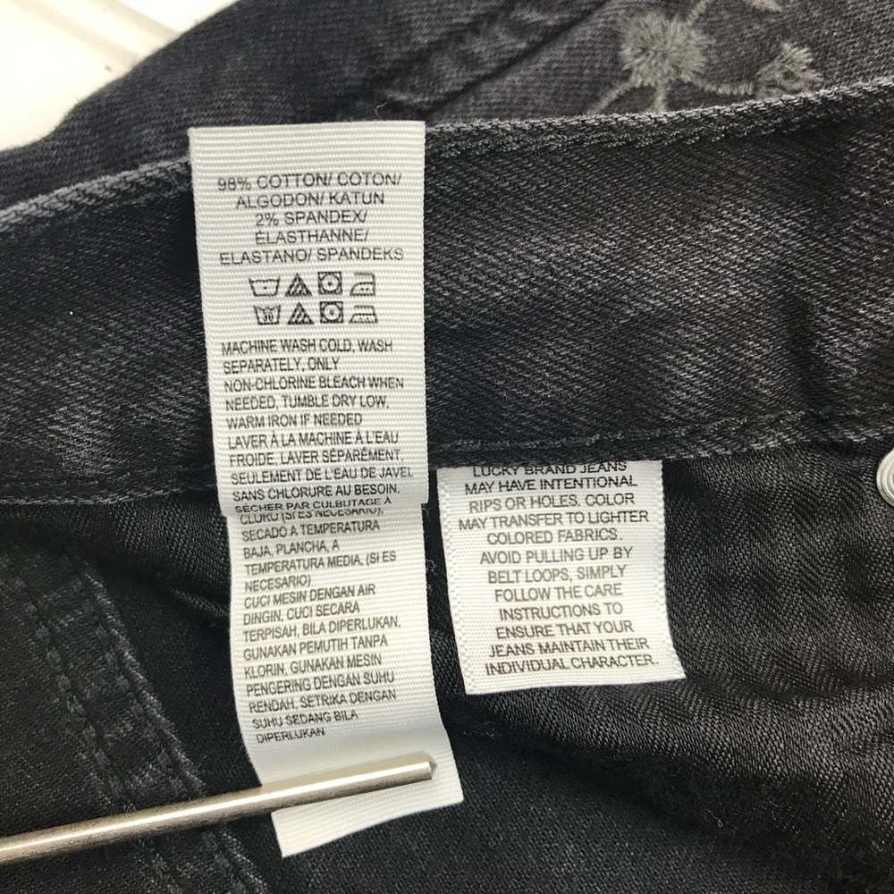 Lucky Brand Sienna Slim Boyfriend Jean Black Distr - Picture 16 of 16